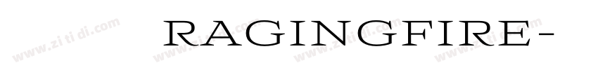 云朵飞翔 七叔ragingfire字体转换